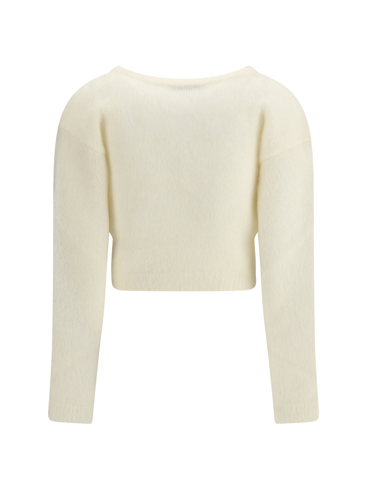 ALESSANDRA RICH 40 mohair cardigan with embroidery