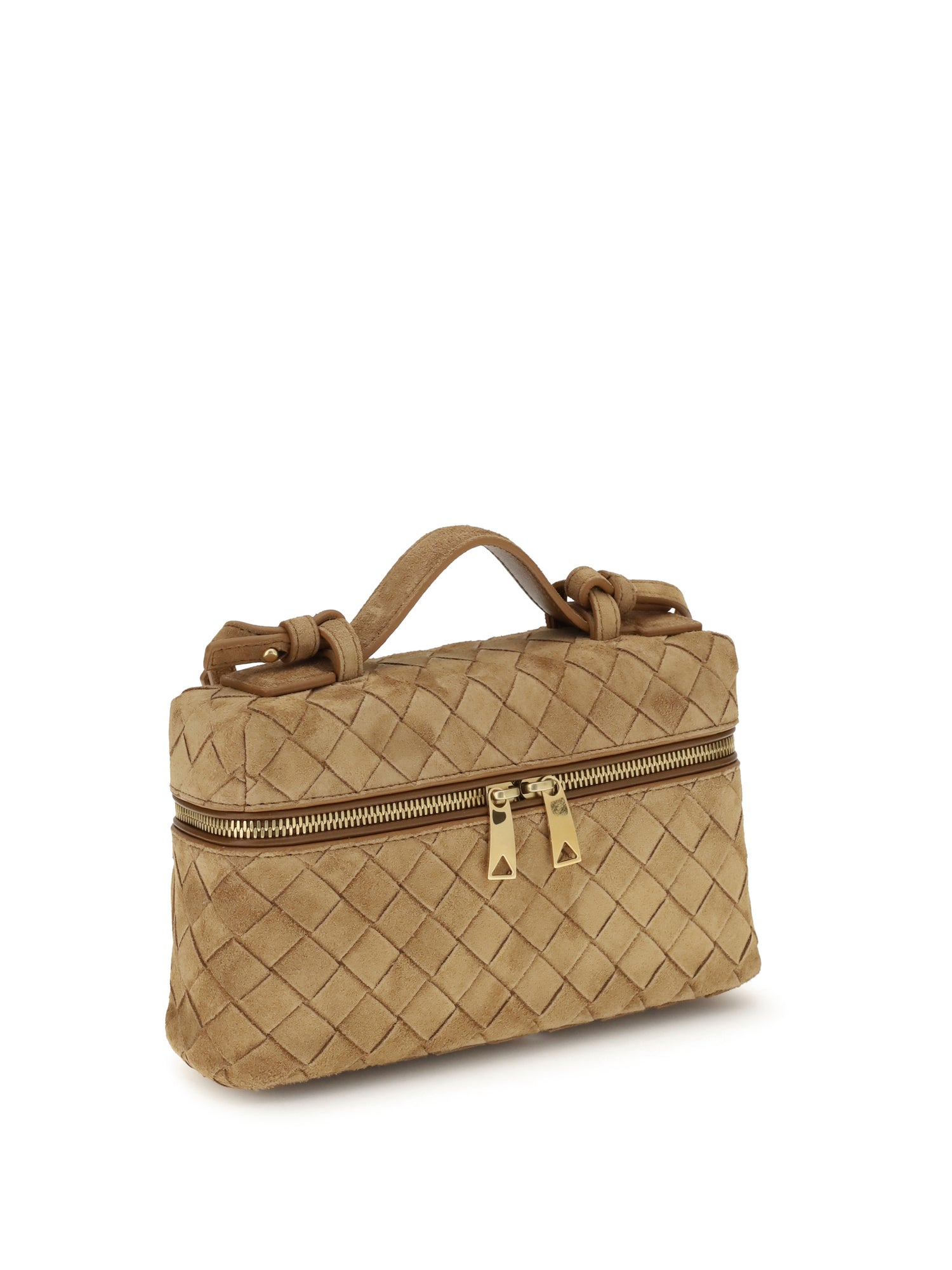 BOTTEGA VENETA OS suede vanity case shoulder bag