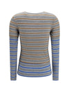 double-sleeve striped cotton t-shirt