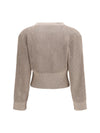 sequined mesh cardigan