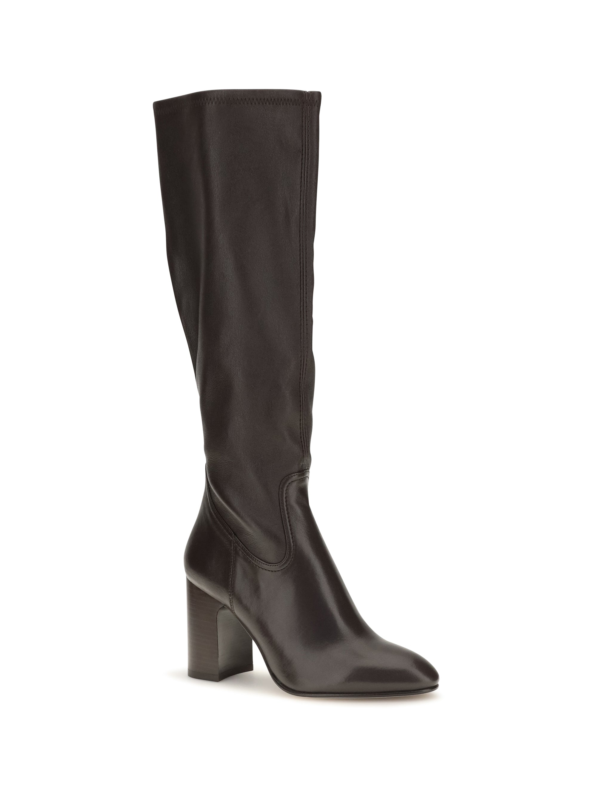 mulberry stretch leather boots