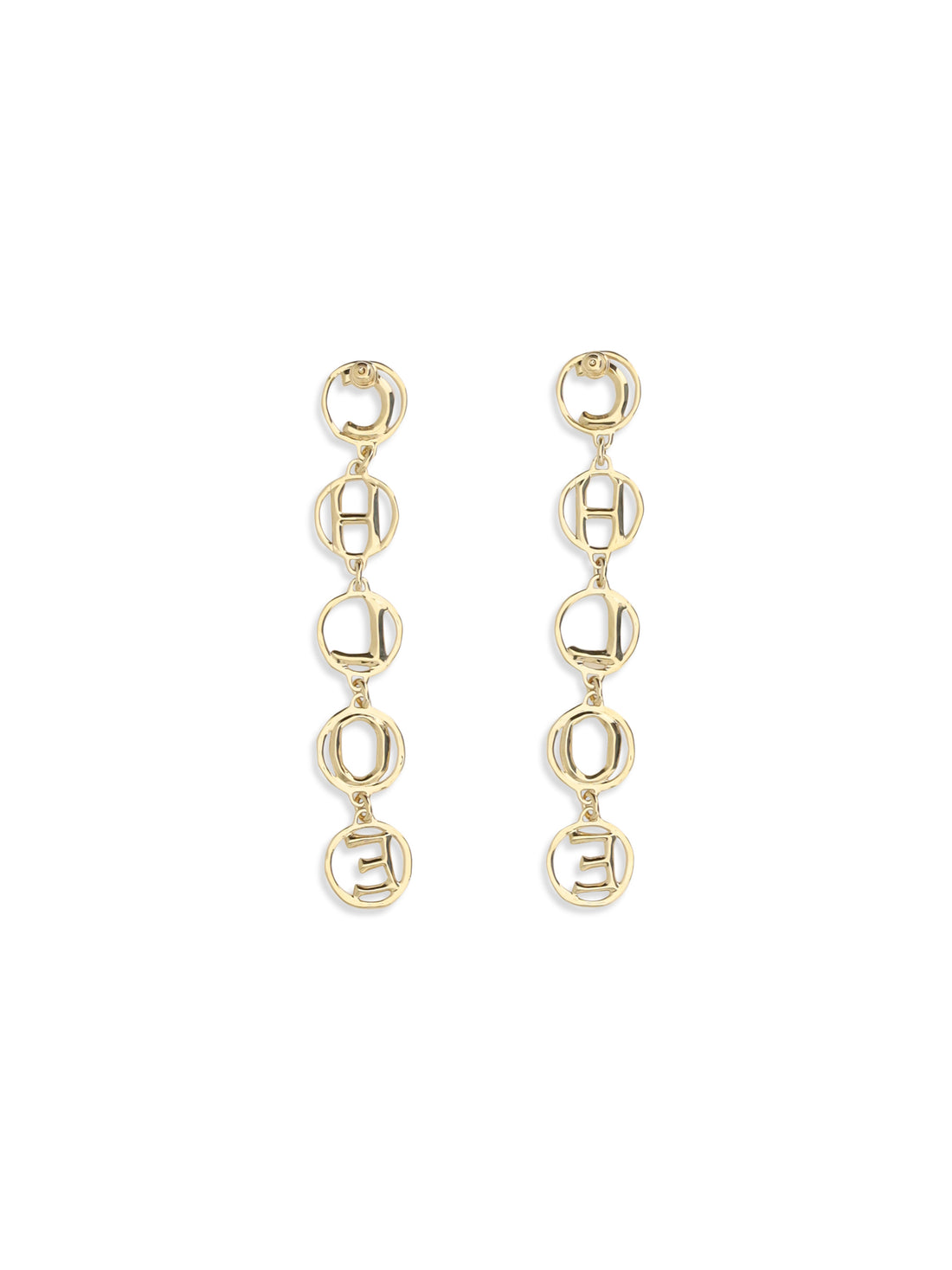CHLOÉ OS script drop earrings
