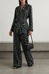 roselline and mughetti print silk twill shirt