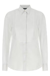 the dolce&gabbana shirt stands out for its rigorous tuxedo-inspired construction