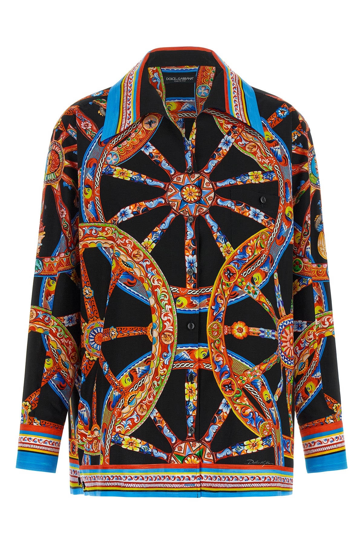 the dolce & gabbana shirt reinterprets the classic hawaii silhouette
