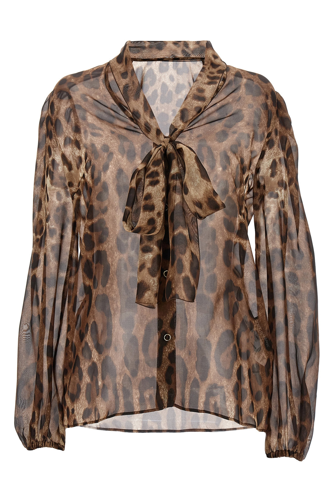 DOLCE &amp; GABBANA 40 transparent silk shirt