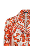 maiolica print fine silk shirt