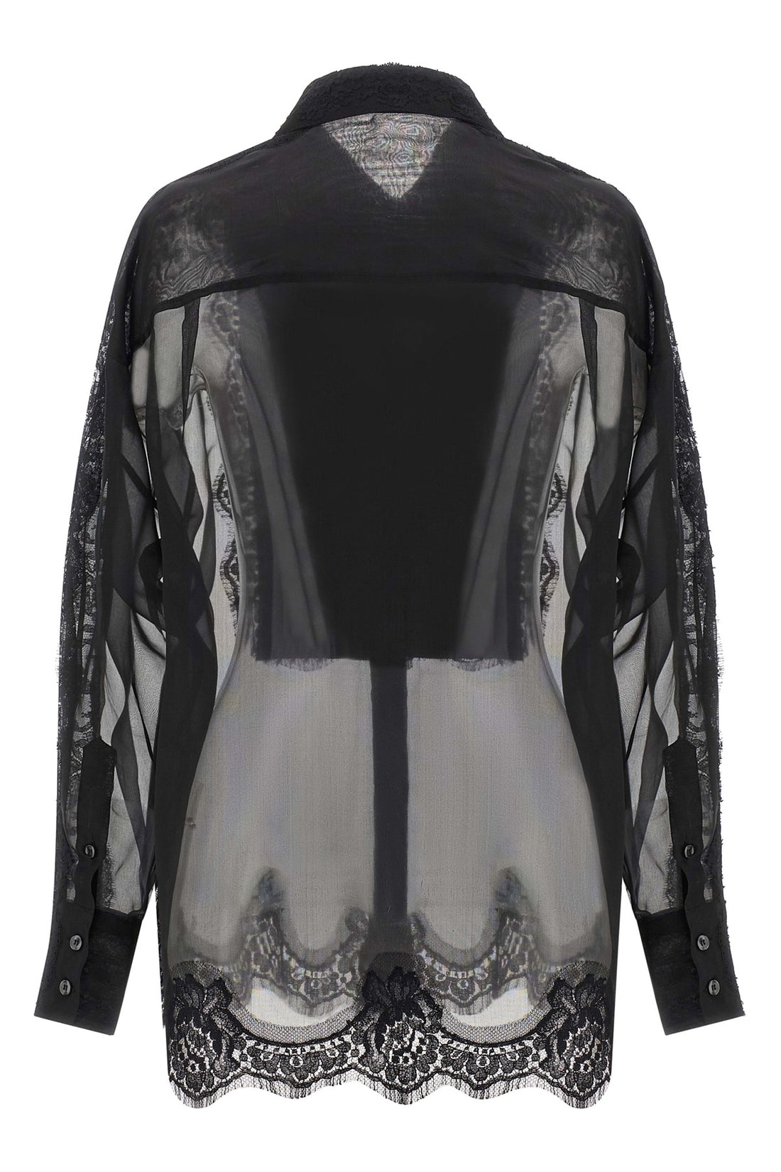 DOLCE &amp; GABBANA 40 cashmere organza shirt