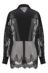cashmere organza shirt