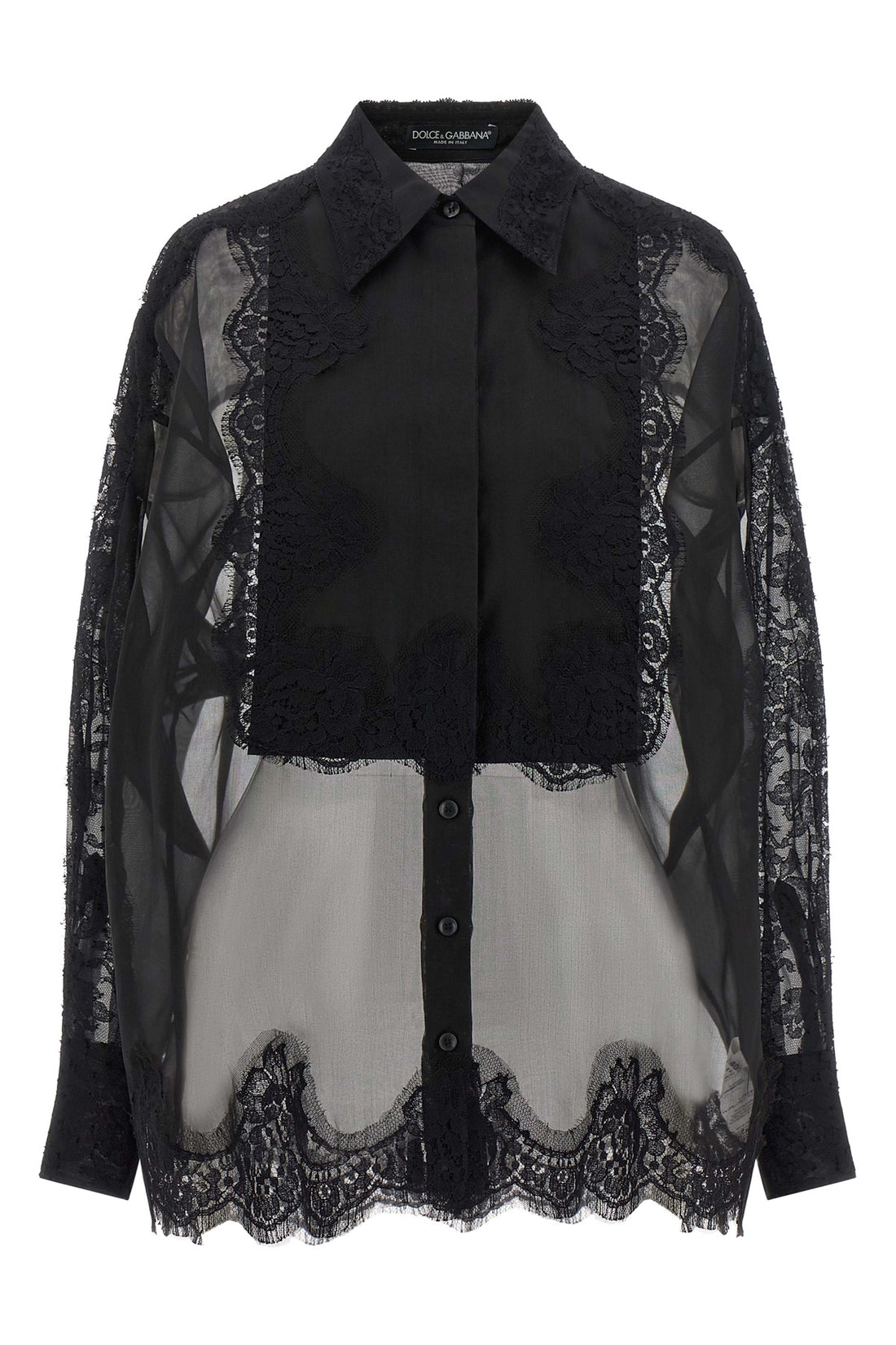 DOLCE &amp; GABBANA 40 cashmere organza shirt