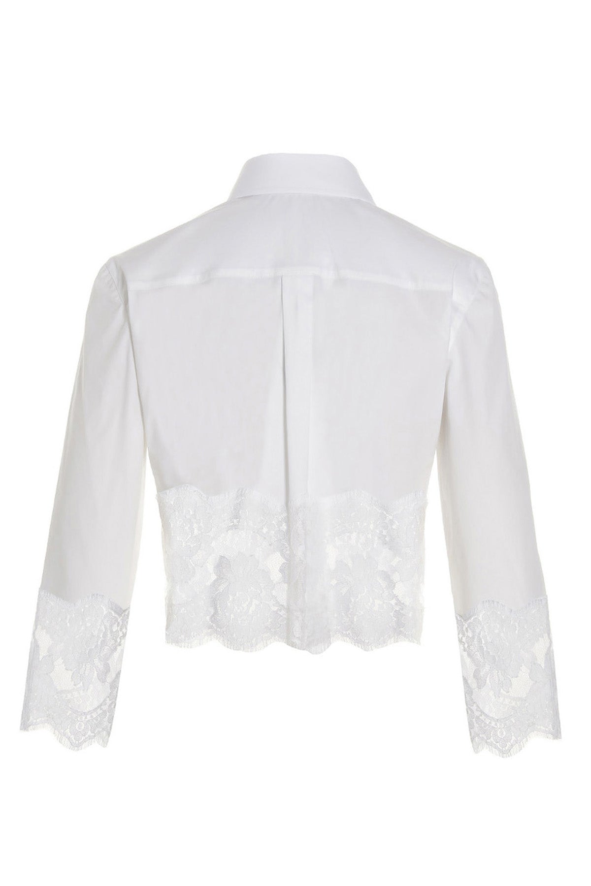 cropped cotton poplin shirt