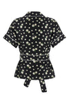 all-over fiorellini print silk twill shirt