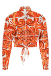 maiolica print poplin shirt
