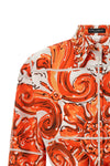 maiolica print poplin shirt
