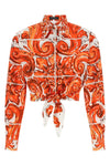 maiolica print poplin shirt