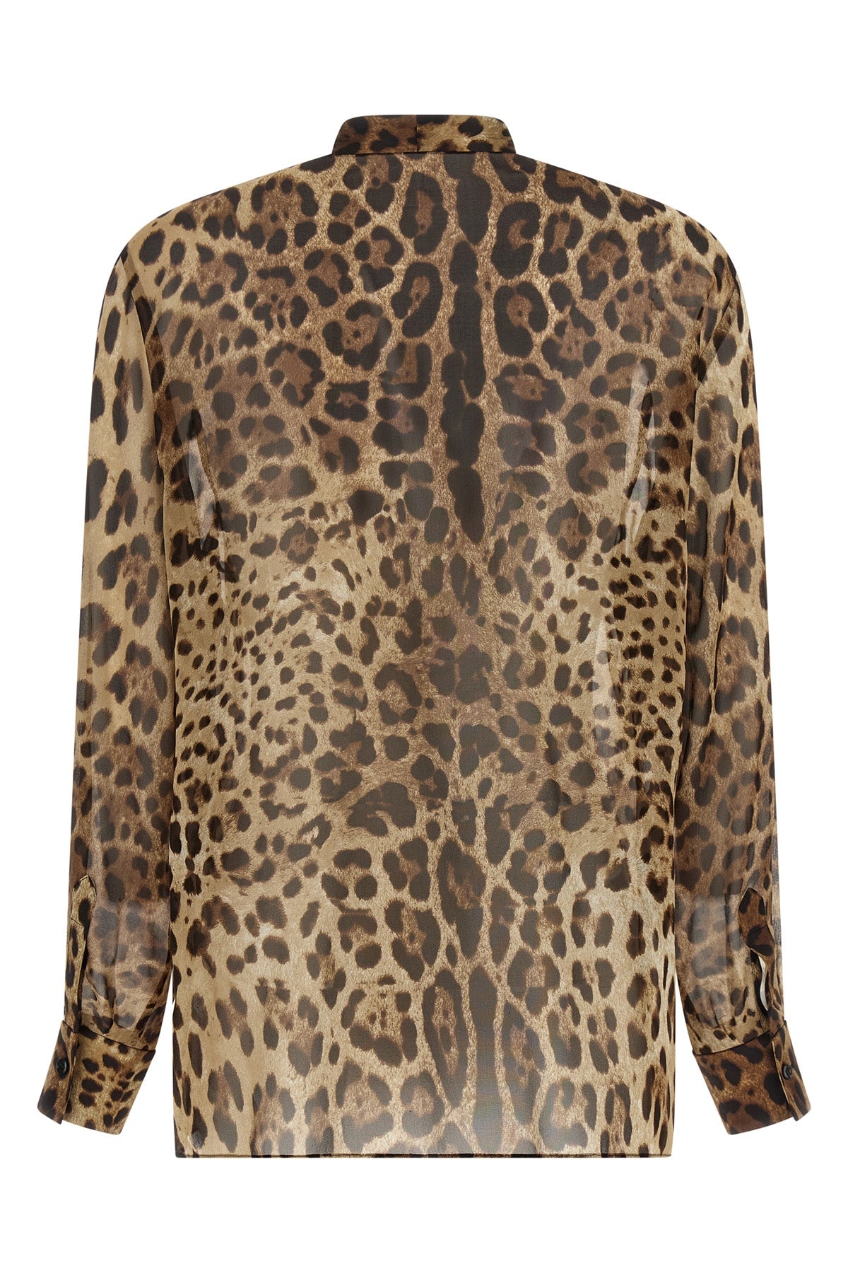 the dolce & gabbana shirt in fine silk georgette stands out for its sartorial co