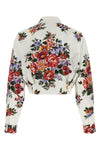 all-over mazzo di fiori print cotton shirt