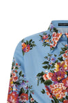 all-over mazzo di fiori print cotton shirt