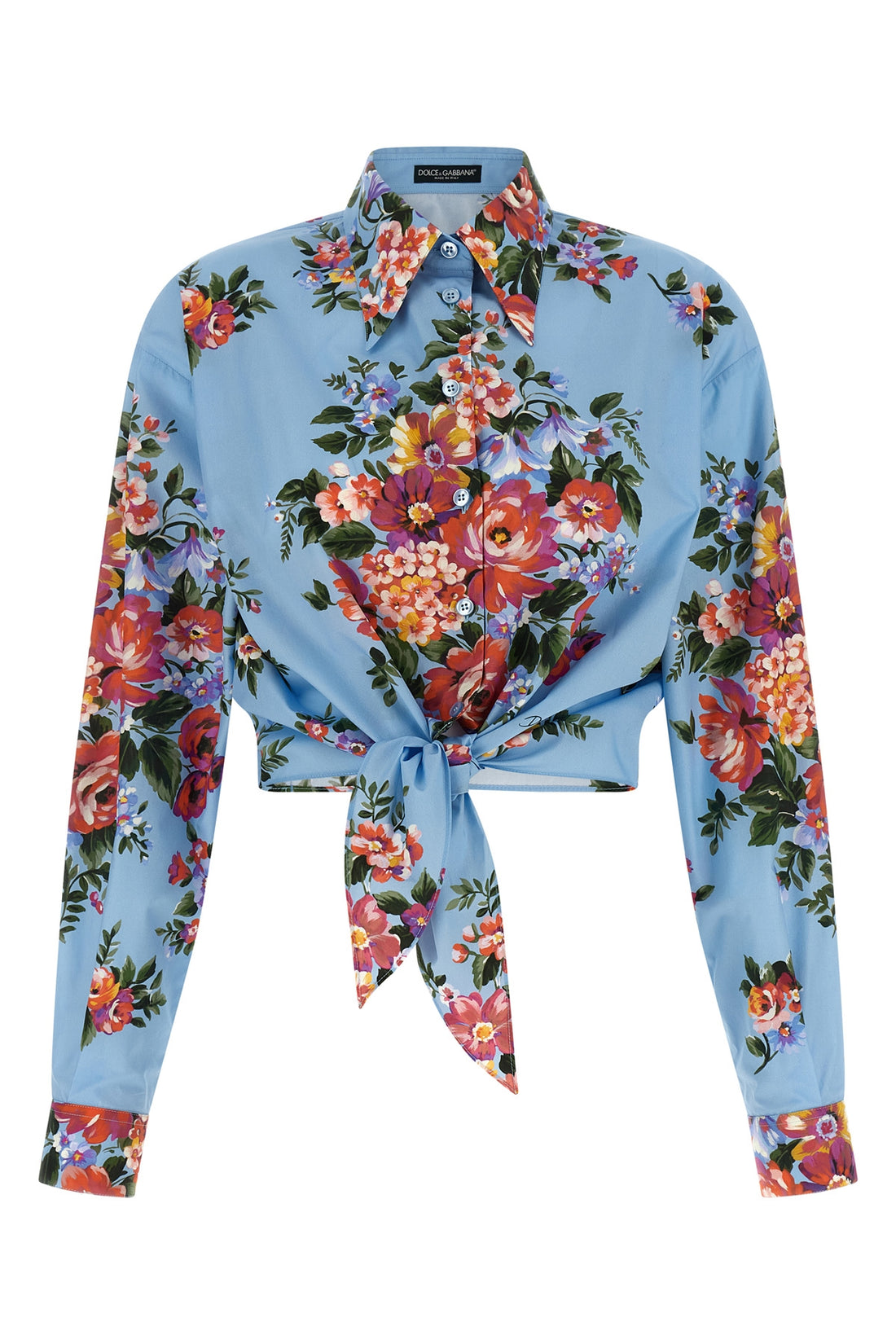 DOLCE &amp; GABBANA 40 all-over mazzo di fiori print cotton shirt