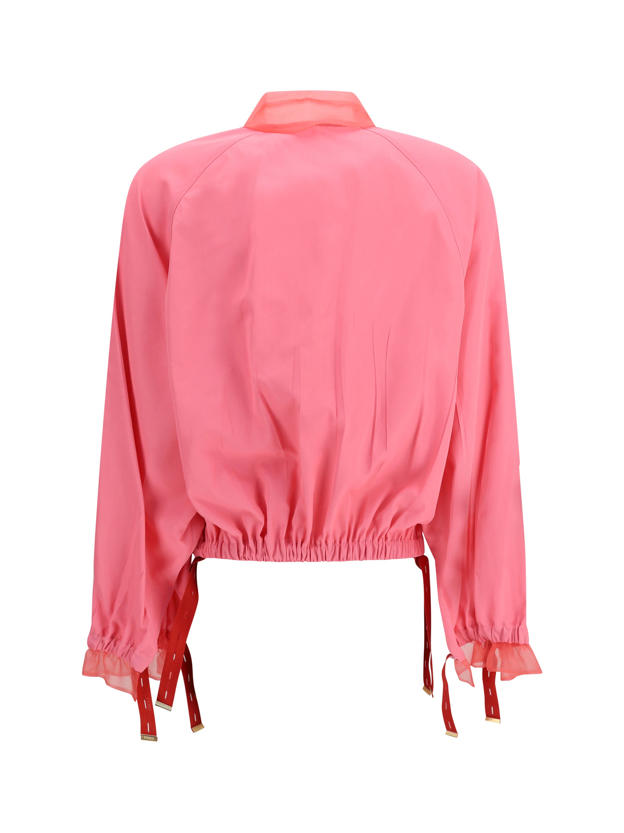 bomber in technical viscose