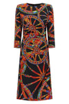 the dolce&gabbana midi dress in fine stretch silk charmeuse celebrates the maiso