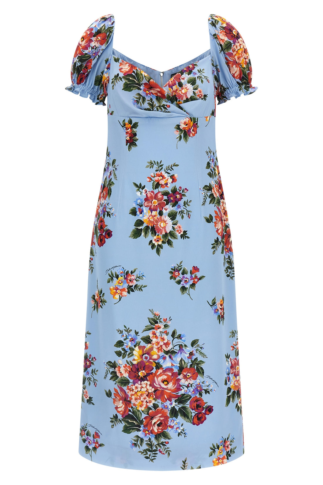 DOLCE &amp; GABBANA 40 midi dress in slightly stretch silk