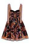 the dolce&gabbana pure cotton poplin mini dress stands out for its iconic multic