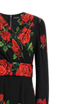 the dolce&gabbana long dress is made of fine silk charmeuse that ensures a smoot