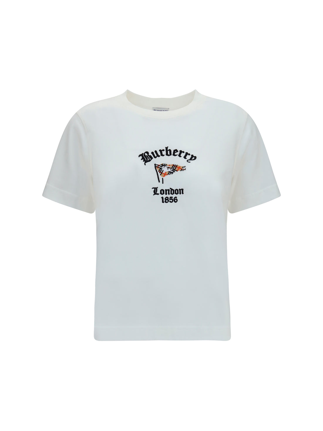 BURBERRY L cotton t-shirt with check flag