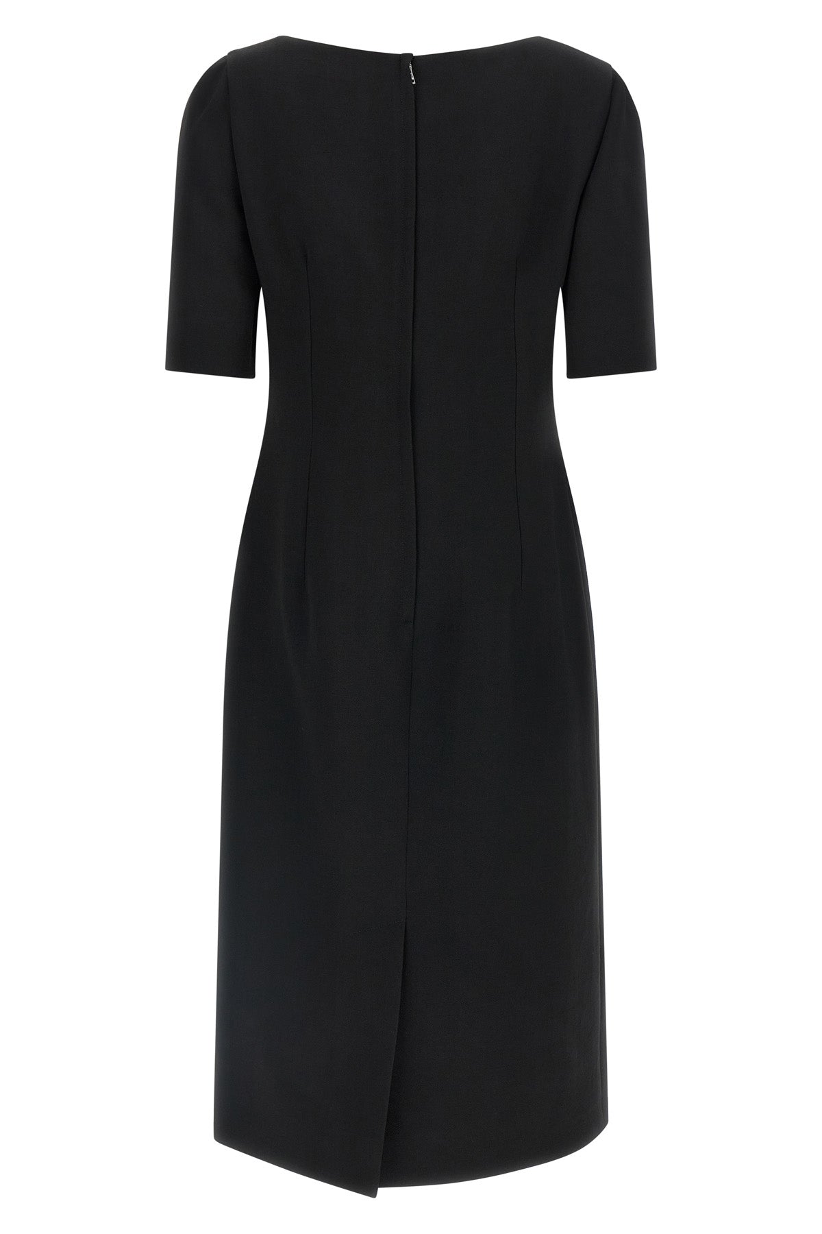 the dolce&gabbana double crêpe wool midi dress defines an impeccable sartorial s