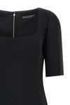 the dolce&gabbana double crêpe wool midi dress defines an impeccable sartorial s
