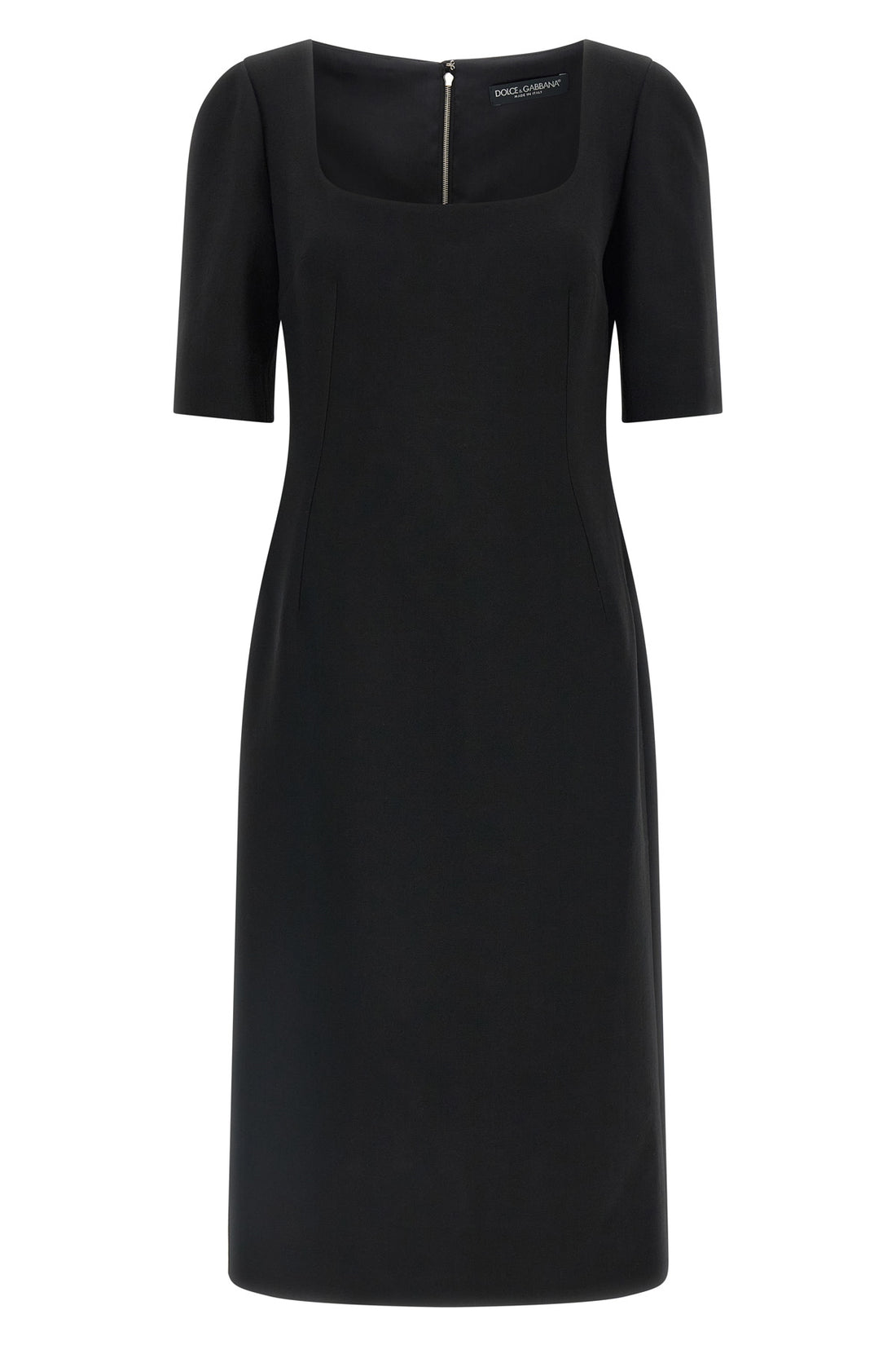DOLCE &amp; GABBANA 46 the dolce&amp;gabbana double crêpe wool midi dress defines an impeccable sartorial s