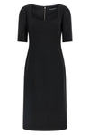 the dolce&gabbana double crêpe wool midi dress defines an impeccable sartorial s