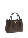 small suede handbag