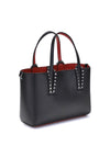leather tote bag with spikes