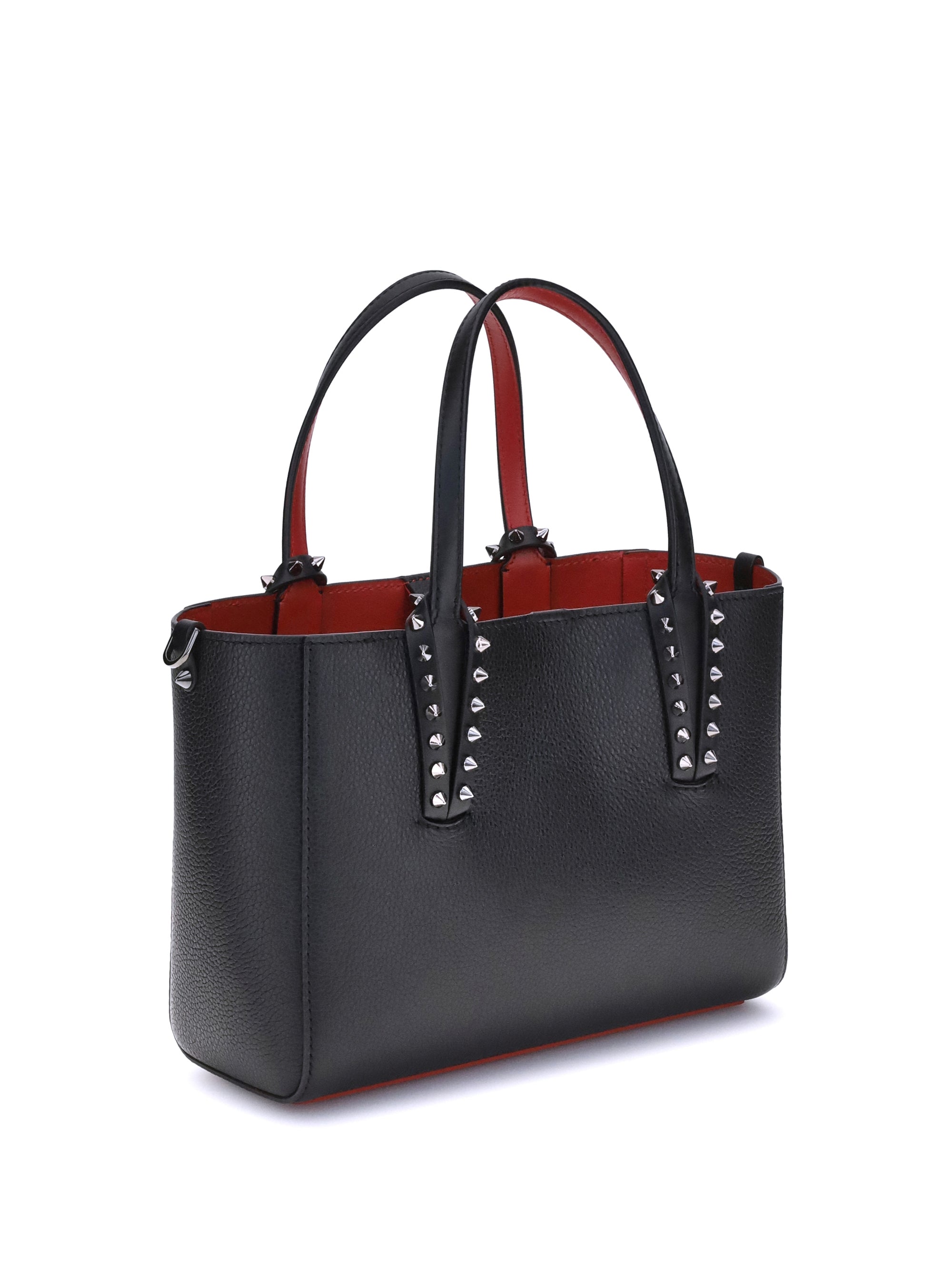 leather tote bag with spikes