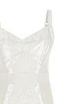 the dolce & gabbana dress reinterprets the codes of corsetry through an impeccab