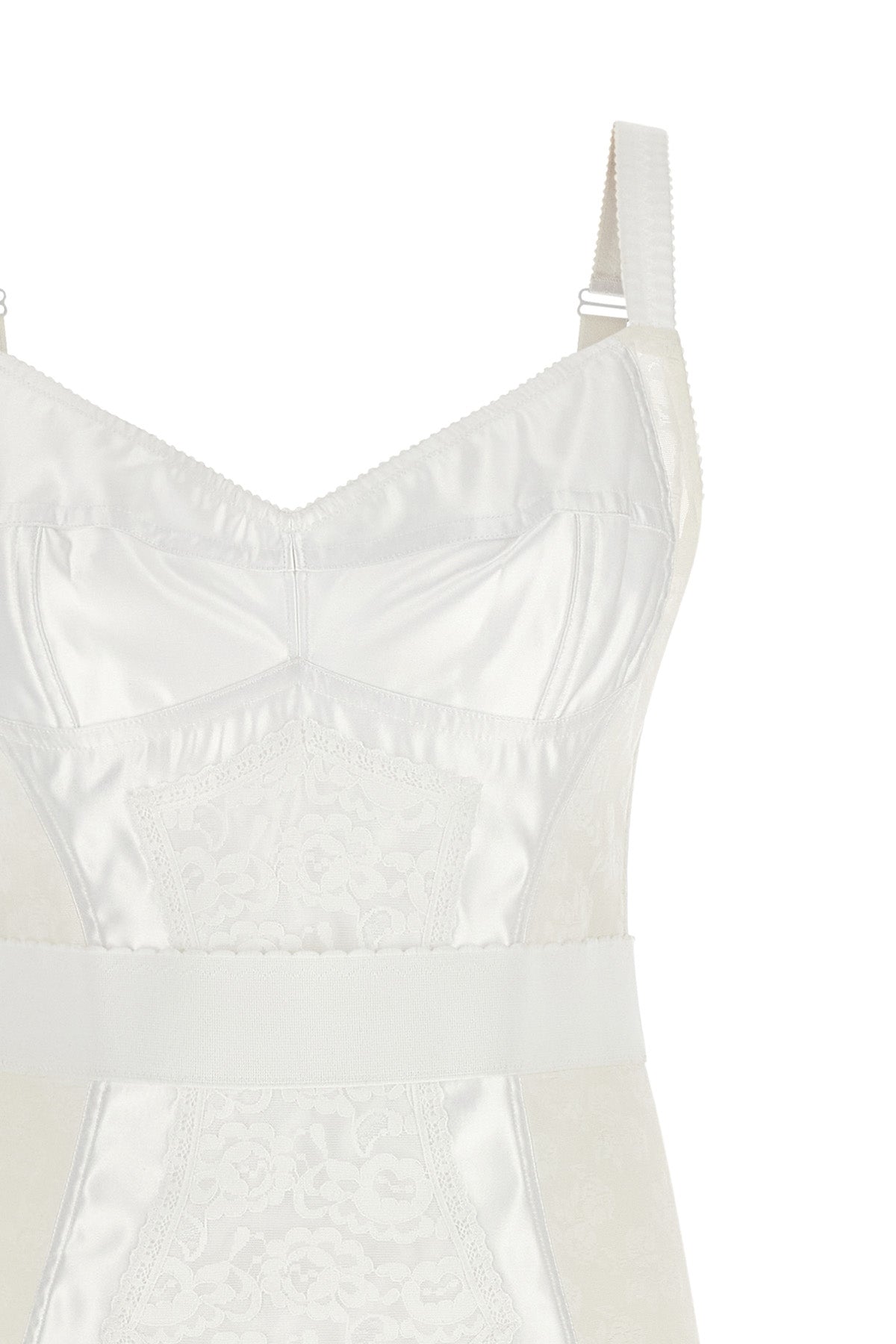 the dolce & gabbana dress reinterprets the codes of corsetry through an impeccab