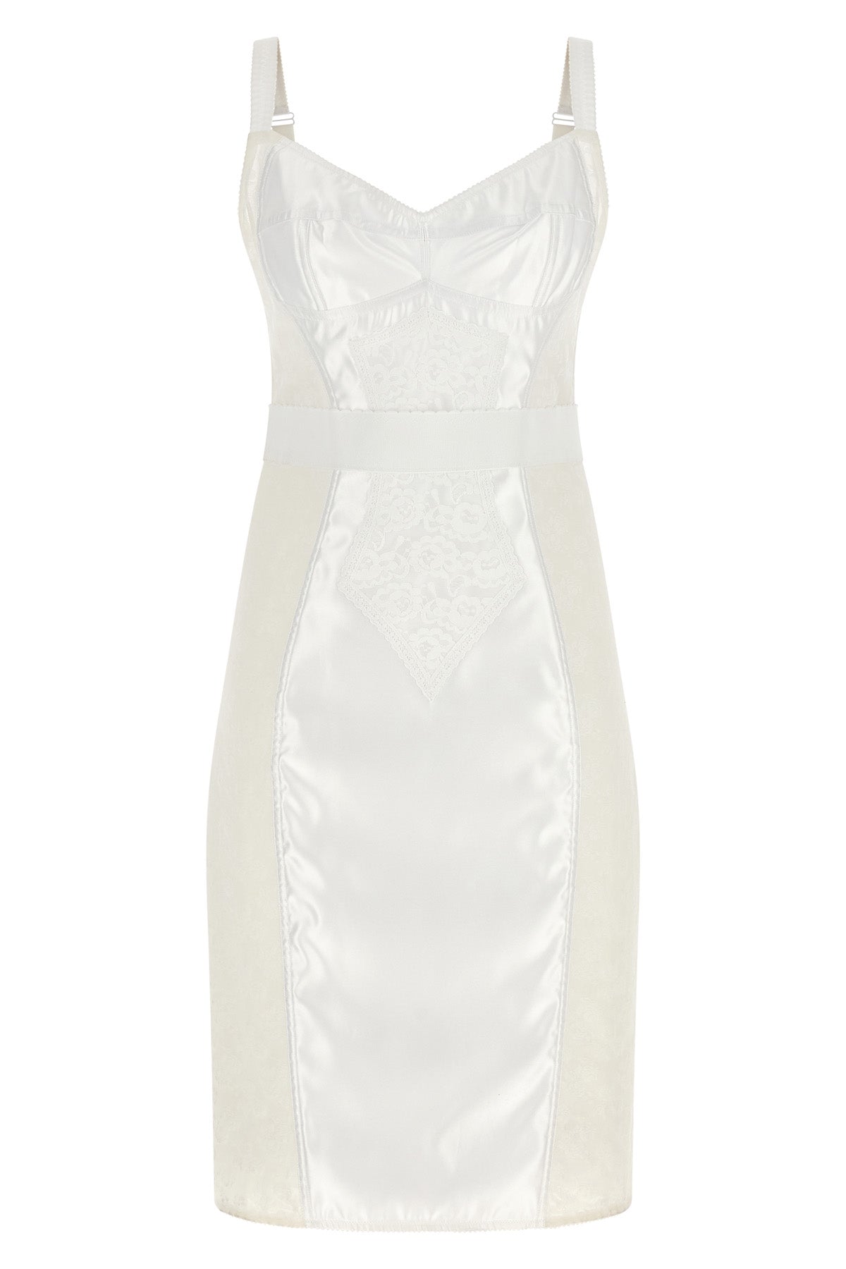 the dolce & gabbana dress reinterprets the codes of corsetry through an impeccab