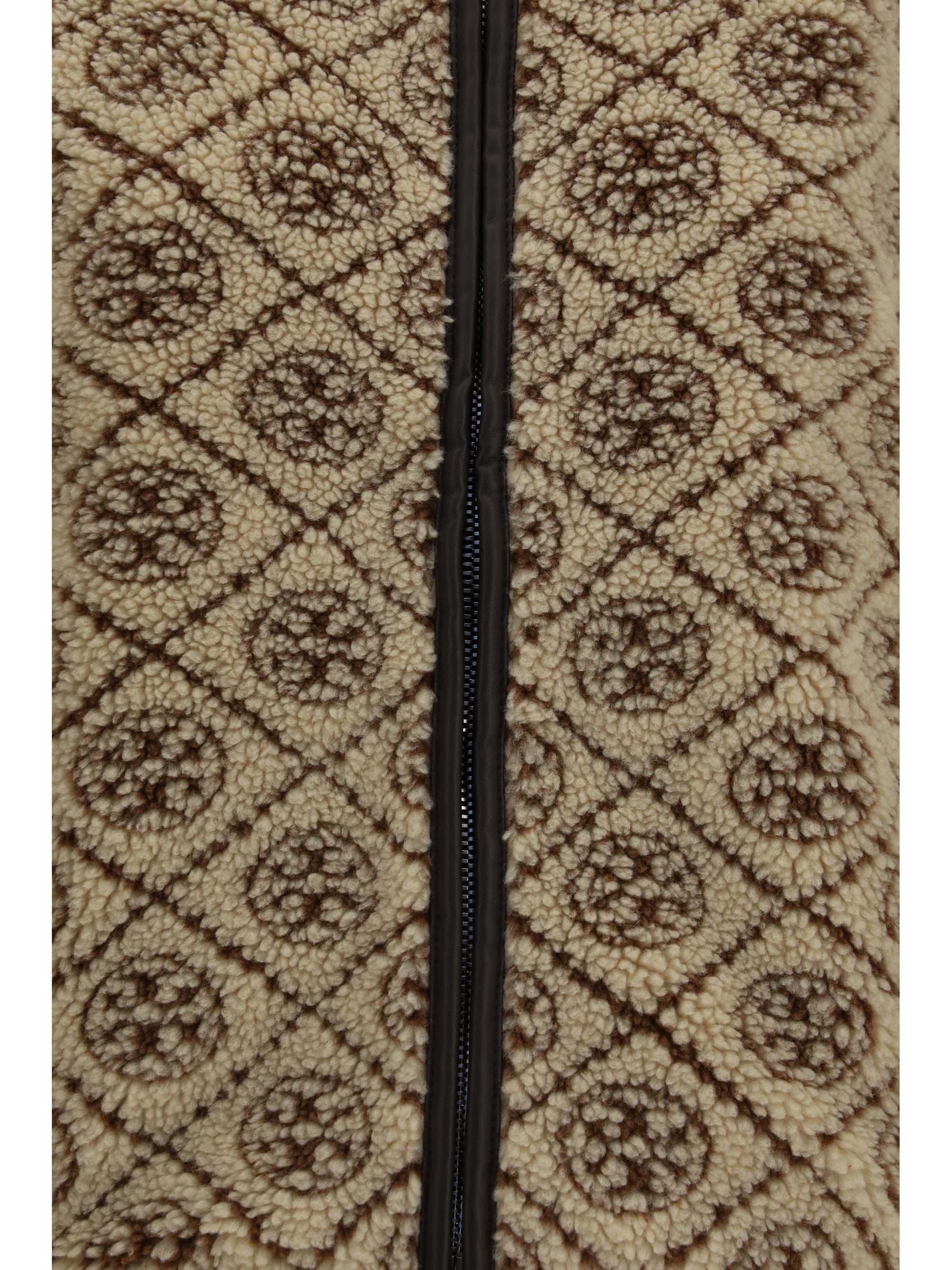 t monogram fleece jacket