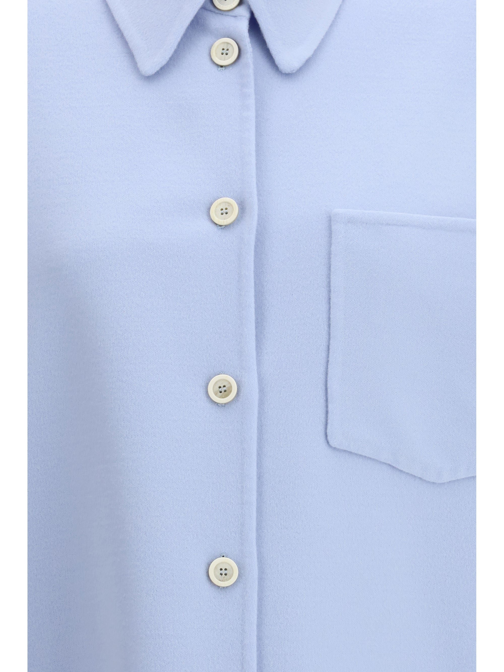 long shirt in double wool