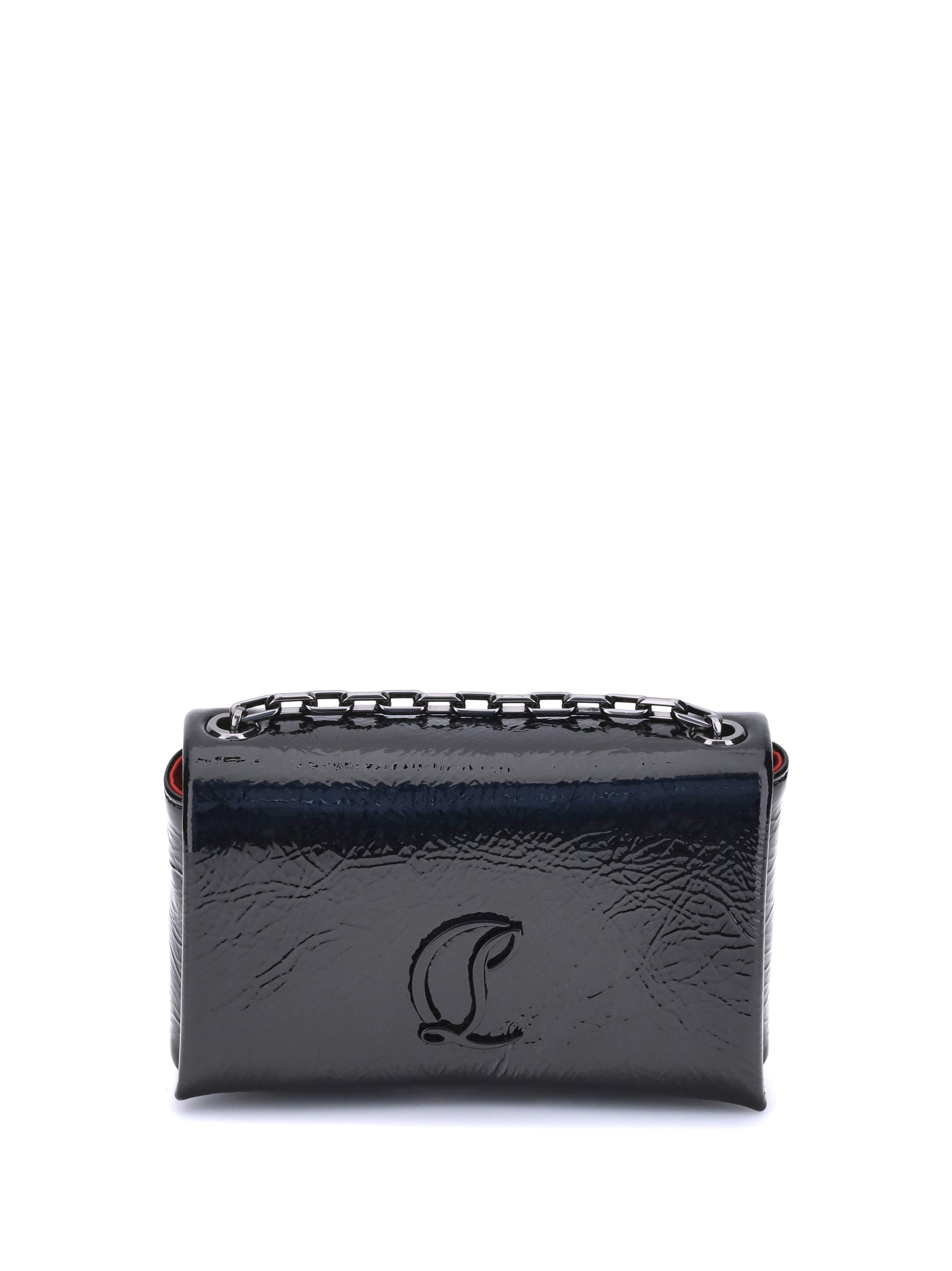 patent leather shoulder bag