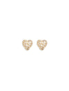 embellished heart earrings