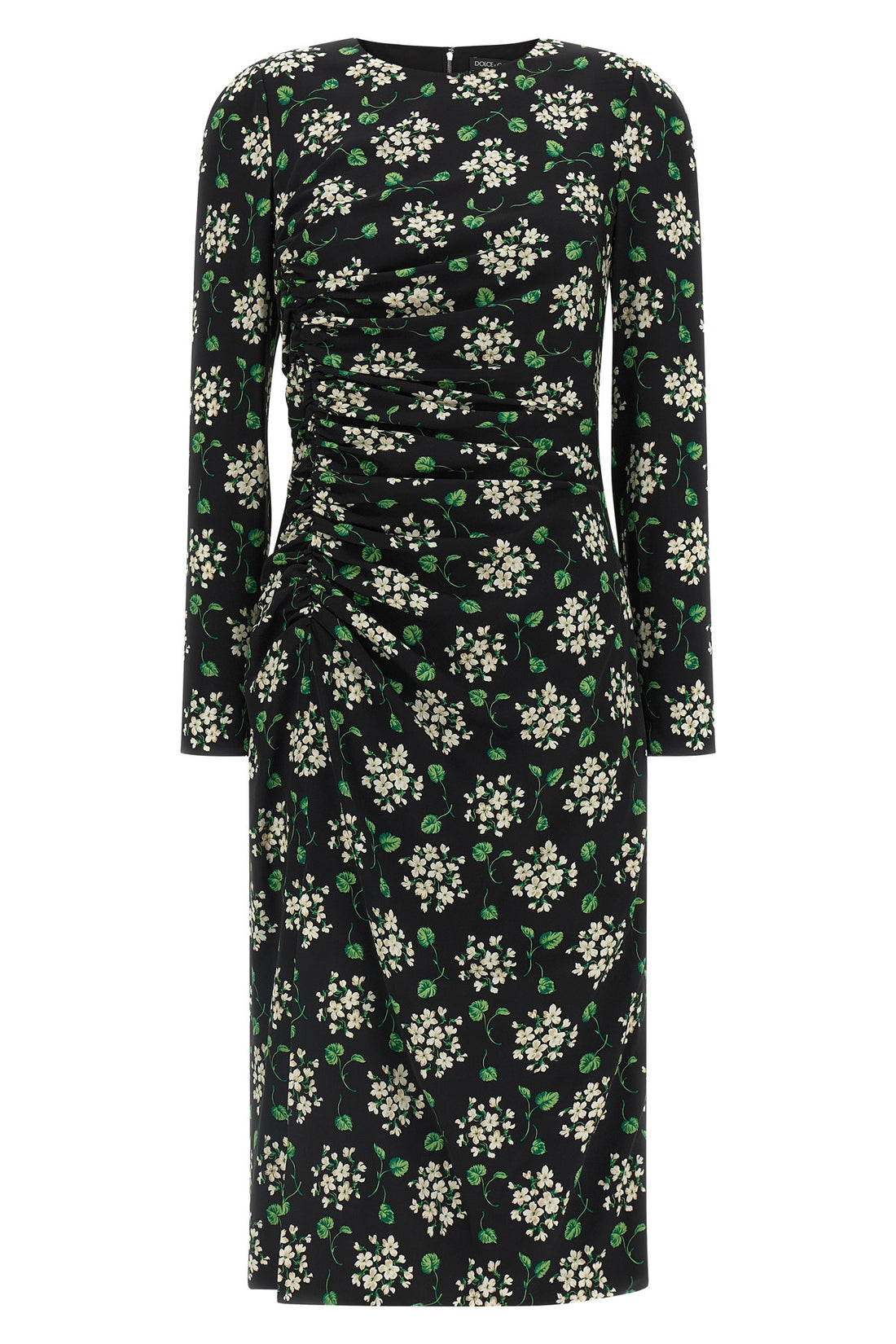 DOLCE &amp; GABBANA 40 silk charmeuse midi dress