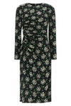 silk charmeuse midi dress