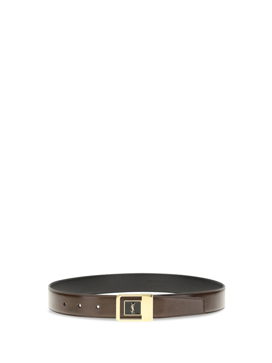 SAINT LAURENT 75 la 66 belt in smooth leather 