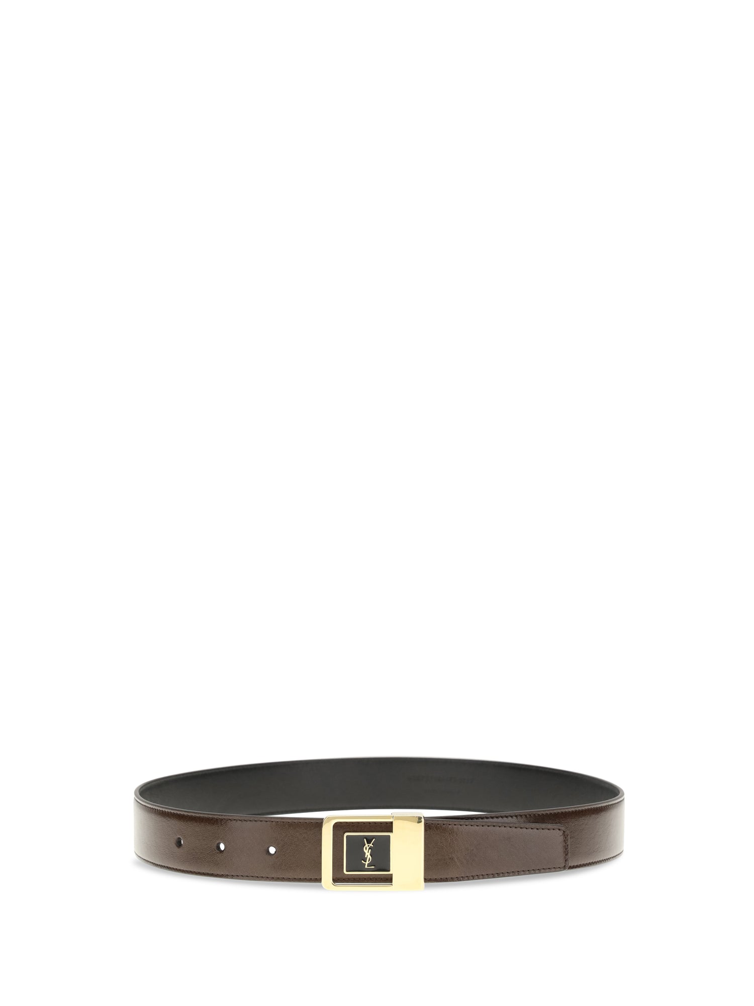 SAINT LAURENT 75 la 66 belt in smooth leather 