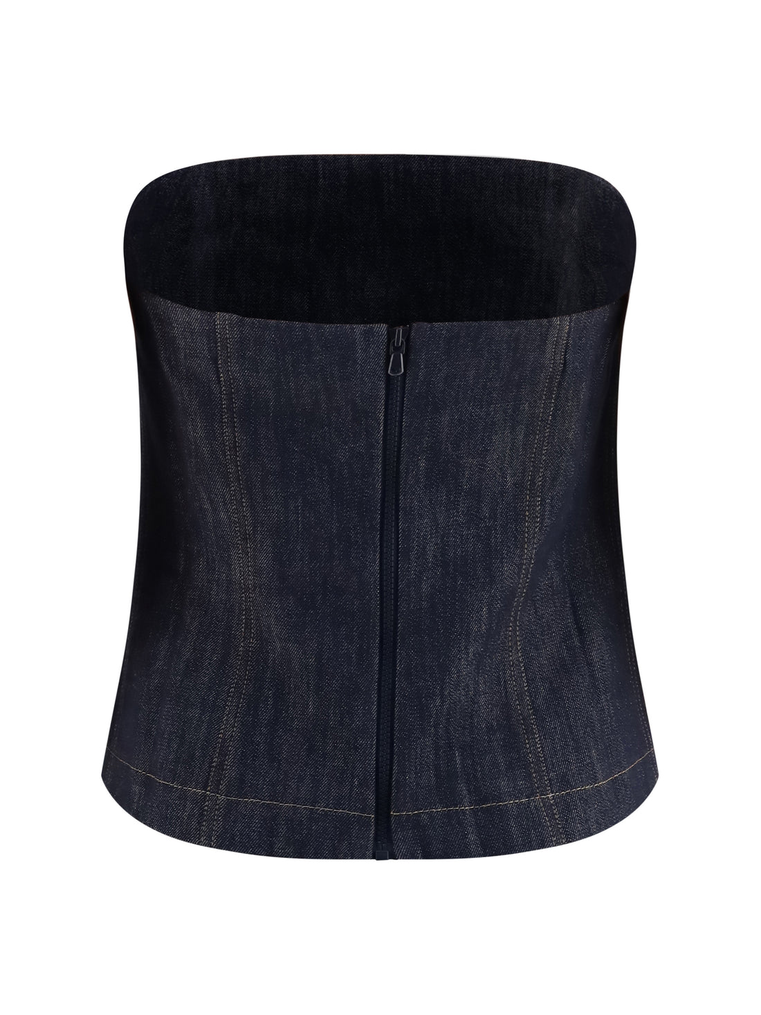 BRUNELLO CUCINELLI L denim effect twill bandeau top