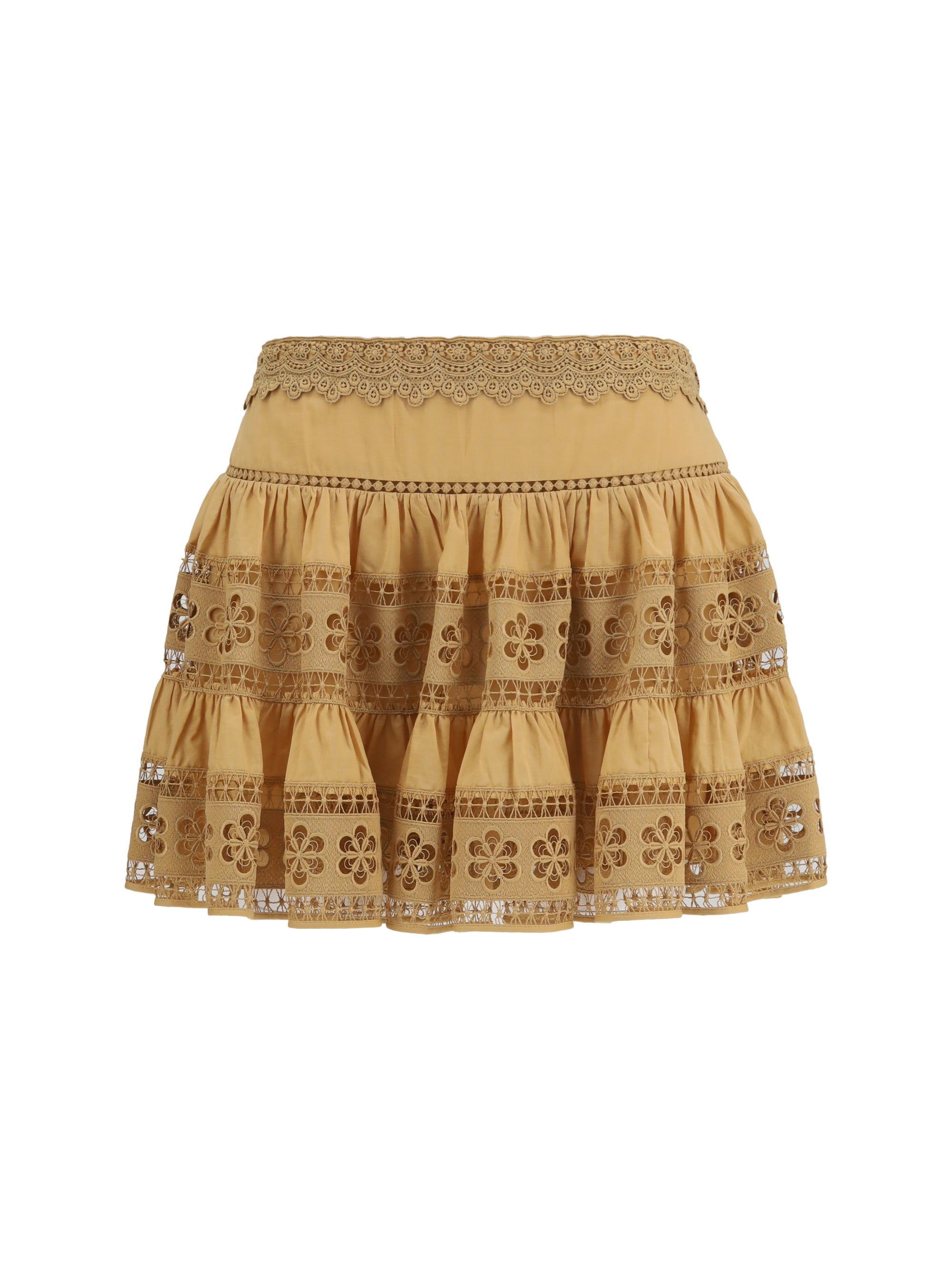 lea short skirt in cotton voile