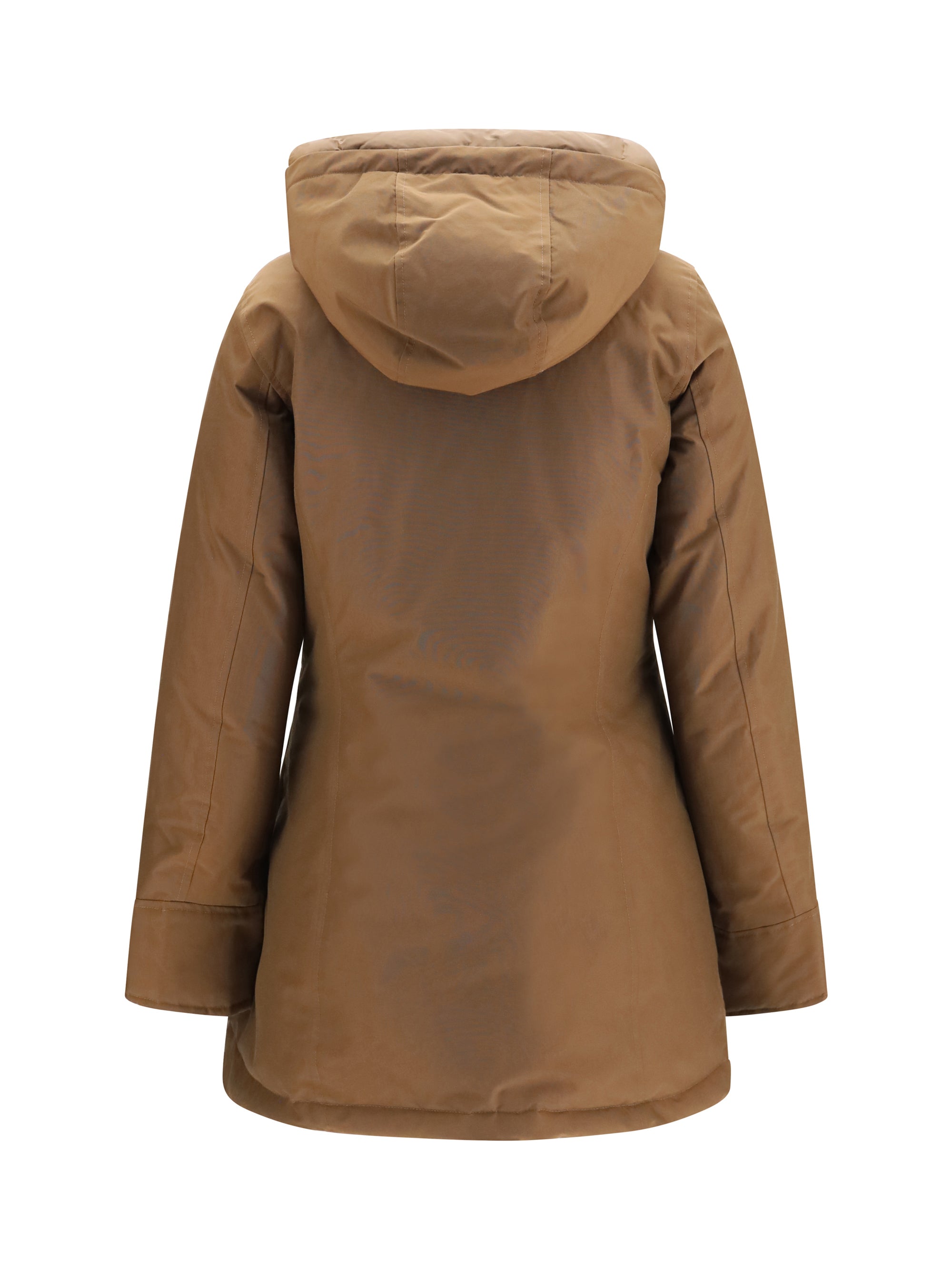 hooded padded arctic parka
